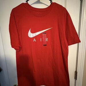Nike Red Crew Neck Tee